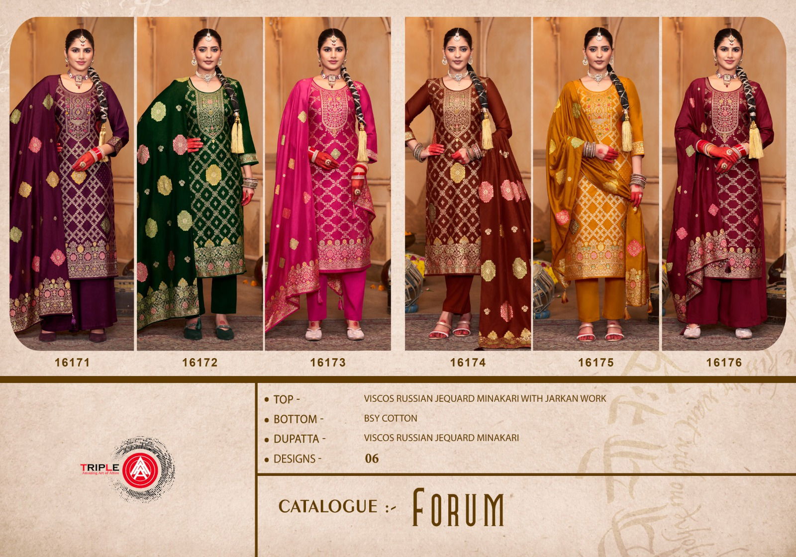 Forum By Triple Aaa Viscose Dress Material Wholesale Shop In Surat